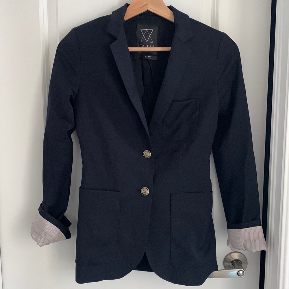 Talula Navy Blue Blazer Size 0